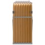 Light brown galvanized steel firewood rack 180x45x100 cm by , Firewood bags and holders - Ref: Foro24-364584, Price: 55,04 €,...