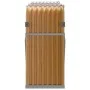 Light brown galvanized steel firewood rack 180x45x100 cm by , Firewood bags and holders - Ref: Foro24-364584, Price: 54,95 €,...