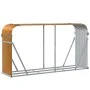 Holzhalter aus hellbraunem verzinktem Stahl 180x45x100 cm von , Brennholztaschen und -halter - Ref: Foro24-364584, Preis: 54,...