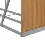 Light brown galvanized steel firewood rack 180x45x100 cm by , Firewood bags and holders - Ref: Foro24-364584, Price: 54,95 €,...