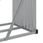 Light brown galvanized steel firewood rack 180x45x100 cm by , Firewood bags and holders - Ref: Foro24-364584, Price: 54,95 €,...