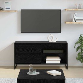 Gabinete de TV con cajón Roble Negro 100 x 36 x 49,5 cm en Muebles TV | Comprar online en Foro24