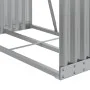 Leñero de acero galvanizado gris claro 80x45x190 cm de , Bolsas y soportes de leña - Ref: Foro24-364550, Precio: 63,44 €, Des...