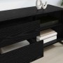Gabinete de TV con cajón Roble Negro 100 x 36 x 49,5 cm