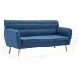 3-Sitzer-Sofa, gepolstert mit blauem Stoff, 172 x 70 x 82 cm von vidaXL, Sofas - Ref: Foro24-247130, Preis: 302,14 €, Rabatt: %