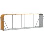 Leñero de acero galvanizado marrón claro 300x45x100 cm de , Bolsas y soportes de leña - Ref: Foro24-364586, Precio: 78,19 €