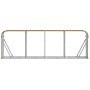 Leñero de acero galvanizado marrón claro 300x45x100 cm de , Bolsas y soportes de leña - Ref: Foro24-364586, Precio: 78,19 €
