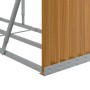 Leñero de acero galvanizado marrón claro 300x45x100 cm de , Bolsas y soportes de leña - Ref: Foro24-364586, Precio: 78,19 €