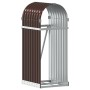 Leñero de acero galvanizado marrón 40x45x100 cm de , Bolsas y soportes de leña - Ref: Foro24-364567, Precio: 50,30 €, Descuen...