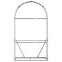 Leñero de acero galvanizado gris claro 120x45x210 cm de , Bolsas y soportes de leña - Ref: Foro24-364552, Precio: 61,01 €, De...