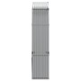 Leñero de acero galvanizado gris claro 120x45x210 cm de , Bolsas y soportes de leña - Ref: Foro24-364552, Precio: 61,01 €, De...