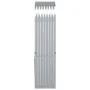 Galvanized silver steel firewood rack 80x45x190 cm by , Firewood bags and holders - Ref: Foro24-364590, Price: 56,05 €, Disco...