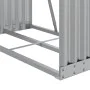 Galvanized silver steel firewood rack 80x45x190 cm by , Firewood bags and holders - Ref: Foro24-364590, Price: 56,05 €, Disco...