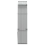 Leñero de acero galvanizado plateado 120x45x210 cm de , Bolsas y soportes de leña - Ref: Foro24-364592, Precio: 62,54 €