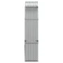 Leñero de acero galvanizado plateado 120x45x210 cm de , Bolsas y soportes de leña - Ref: Foro24-364592, Precio: 61,83 €, Desc...