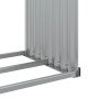 Holzhalter aus verzinktem Stahl in Silber 120x45x210 cm von , Brennholztaschen und -halter - Ref: Foro24-364592, Preis: 62,61...
