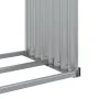 Leñero de acero galvanizado plateado 120x45x210 cm de , Bolsas y soportes de leña - Ref: Foro24-364592, Precio: 61,83 €, Desc...