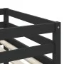 Cama alta para niños con cortinas madera pino azul 90x200 cm de , Camas y somieres - Ref: Foro24-3206971, Precio: 194,18 €, D...