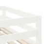 Cama alta niños con cortinas madera pino blanco negro 90x200 cm de , Camas y somieres - Ref: Foro24-3206967, Precio: 215,36 €...
