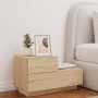 Mesita de noche con luces LED roble Sonoma 70x36x40,5 cm de , Mesitas de noche - Ref: Foro24-836779, Precio: 62,65 €, Descuen...