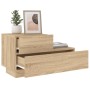 Mesita de noche con luces LED roble Sonoma 70x36x40,5 cm de , Mesitas de noche - Ref: Foro24-836779, Precio: 62,65 €, Descuen...