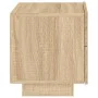 Bedside table with Sonoma oak LED lights 70x36x40.5 cm by , Nightstands - Ref: Foro24-836779, Price: 66,78 €, Discount: %