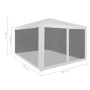 Festzelt mit 4 Gitterwänden 3x3 m von vidaXL, Zelte und Pavillons - Ref: Foro24-45108, Preis: 70,93 €, Rabatt: %