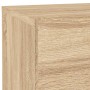 Mesita de noche con luces LED roble Sonoma 70x36x40,5 cm de , Mesitas de noche - Ref: Foro24-836779, Precio: 62,65 €, Descuen...