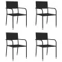 5-teiliges Garten-Ess-Set aus schwarzem synthetischem Rattan von , Gartensets - Ref: Foro24-3156758, Preis: 232,05 €, Rabatt: %
