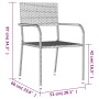 5-teiliges Garten-Ess-Set aus schwarzem synthetischem Rattan von , Gartensets - Ref: Foro24-3156758, Preis: 232,15 €, Rabatt: %