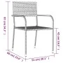 5-teiliges Garten-Ess-Set aus schwarzem synthetischem Rattan von , Gartensets - Ref: Foro24-3156758, Preis: 232,05 €, Rabatt: %