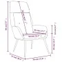 Sillón de relax de piel de ante sintética gris oscuro de , Sillones - Ref: Foro24-341282, Precio: 94,88 €, Descuento: %