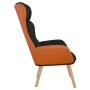 Entspannungssessel aus schwarzem Stoff und PVC von , Sessel - Ref: Foro24-341307, Preis: 107,00 €, Rabatt: %