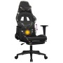 Gaming-Stuhl mit Massage-Fußstütze aus schwarzem Camouflage-Kunstleder von , Gaming-Stühle - Ref: Foro24-345444, Preis: 127,8...