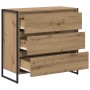 Vitrina Roble Artesanal 79 x 36 x 75.5 cm Madera contrachapada