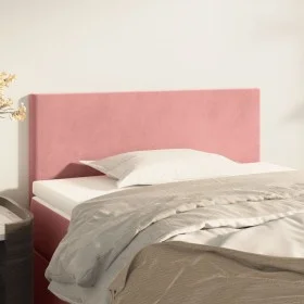 Pink velvet headboard 90x5x78/88 cm by , Headboards and footboards - Ref: Foro24-345763, Price: 39,64 €, Discount: %