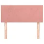 Cabecero de terciopelo rosa 90x5x78/88 cm de , Cabeceros y pies de cama - Ref: Foro24-345763, Precio: 39,58 €, Descuento: %