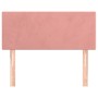 Pink velvet headboard 90x5x78/88 cm by , Headboards and footboards - Ref: Foro24-345763, Price: 42,47 €, Discount: %