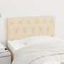 Kopfteil aus cremefarbenem Stoff, 80 x 7 x 78/88 cm von , Kopf- und Fußteile - Ref: Foro24-346303, Preis: 44,44 €, Rabatt: %