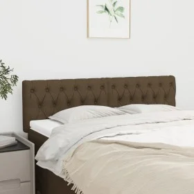 Headboards 2 units of dark brown fabric 80x7x78/88 cm by , Headboards and footboards - Ref: Foro24-346357, Price: 80,39 €, Di...