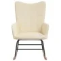 Cremefarbener Schaukelstuhl aus Stoff von , Schaukelstühle - Ref: Foro24-328009, Preis: 117,15 €, Rabatt: %