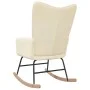 Cremefarbener Schaukelstuhl aus Stoff von , Schaukelstühle - Ref: Foro24-328009, Preis: 117,15 €, Rabatt: %