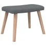 Dark Gray Fabric Relaxation Chair with Footrest by , Armchairs - Ref: Foro24-327931, Price: 140,87 €, Discount: %
