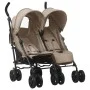 Taupe gray steel twin cart by vidaXL, Baby strollers - Ref: Foro24-10237, Price: 208,37 €, Discount: %