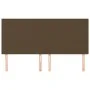 Cabeceros 4 unidades de tela marrón oscuro 90x5x78/88 cm de , Cabeceros y pies de cama - Ref: Foro24-3116069, Precio: 101,49 ...