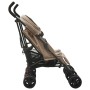 Taupe gray steel twin cart by vidaXL, Baby strollers - Ref: Foro24-10237, Price: 195,17 €, Discount: %