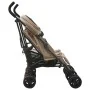 Taupe gray steel twin cart by vidaXL, Baby strollers - Ref: Foro24-10237, Price: 208,37 €, Discount: %