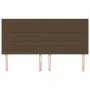 Cabeceros 4 unidades de tela marrón oscuro 80x5x78/88 cm de , Cabeceros y pies de cama - Ref: Foro24-3116481, Precio: 97,37 €...