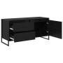 Gabinete de TV con cajón Roble Negro 100 x 36 x 49.5 cm