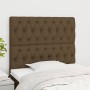 Kopfteile 2 Einheiten aus dunkelbraunem Stoff 100x7x78/88 cm von , Kopf- und Fußteile - Ref: Foro24-3116661, Preis: 93,74 €, ...